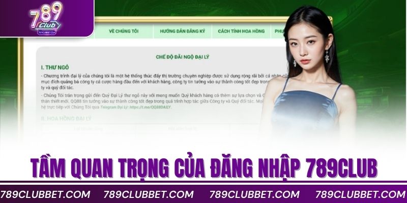 Tầm quan trọng của đăng nhập 789club